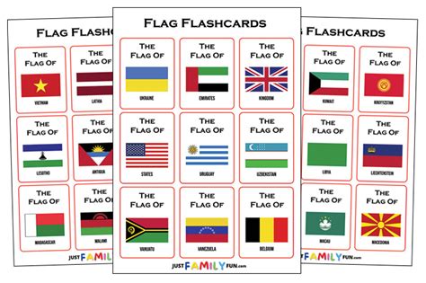 flags of the world flashcards|free printable world flags.